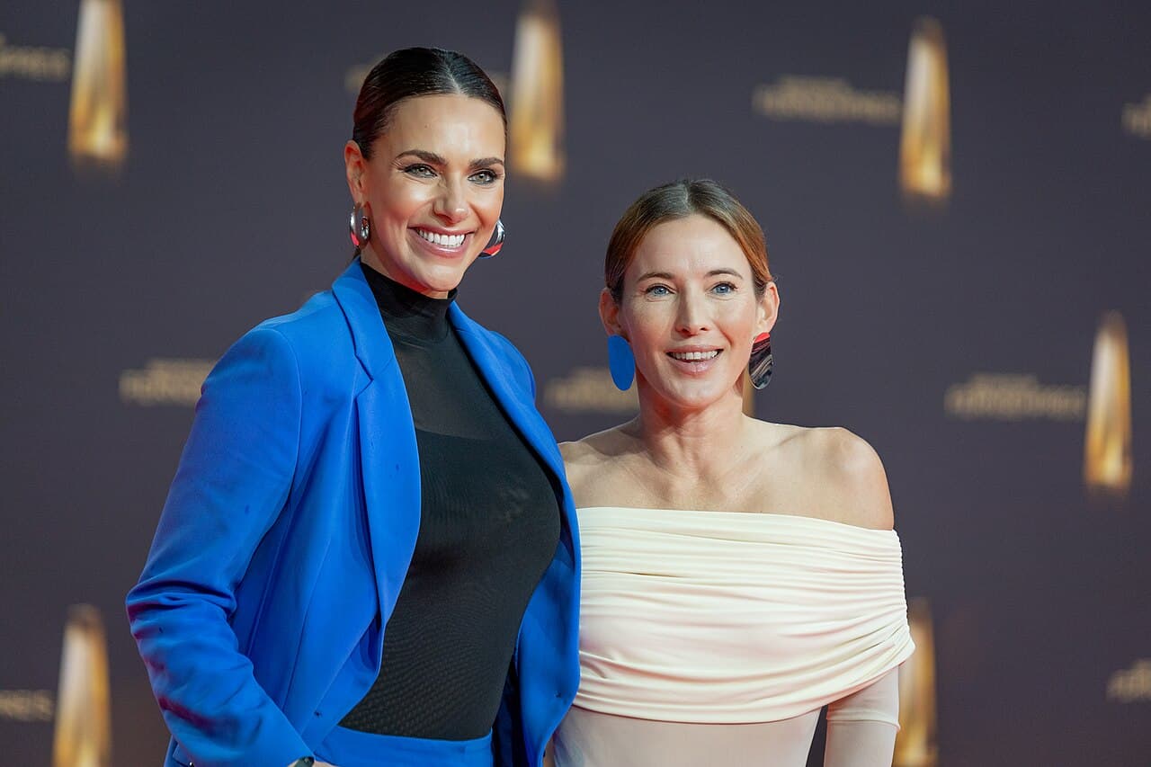Esther Sedlaczek und Jeannine Michaelsen attending German TV-Awards 2024 at 2024-09-25