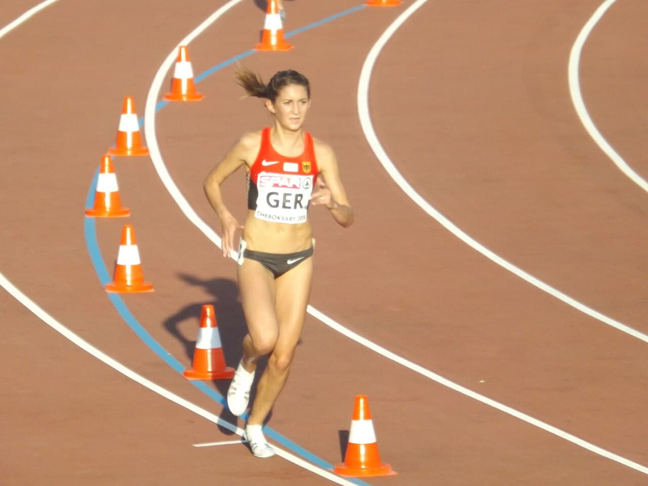 German steeplechaser Gesa-Felicitas Krause during 2015 European Team Championships