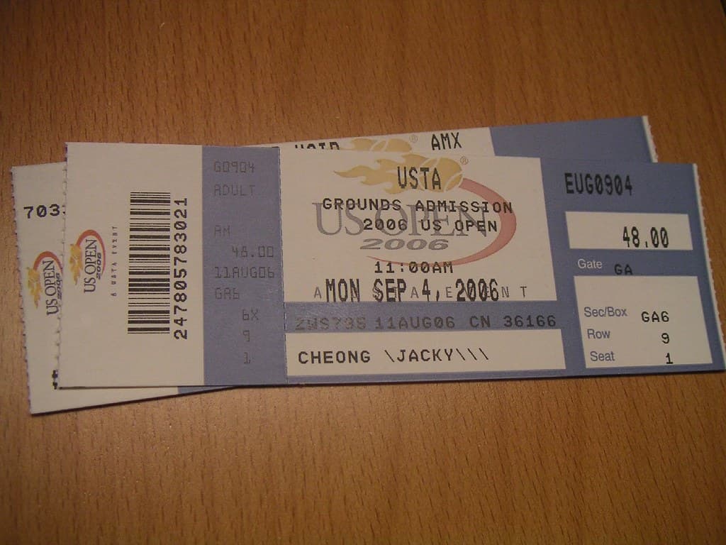 Photograph illustrating Us open nyc tickets