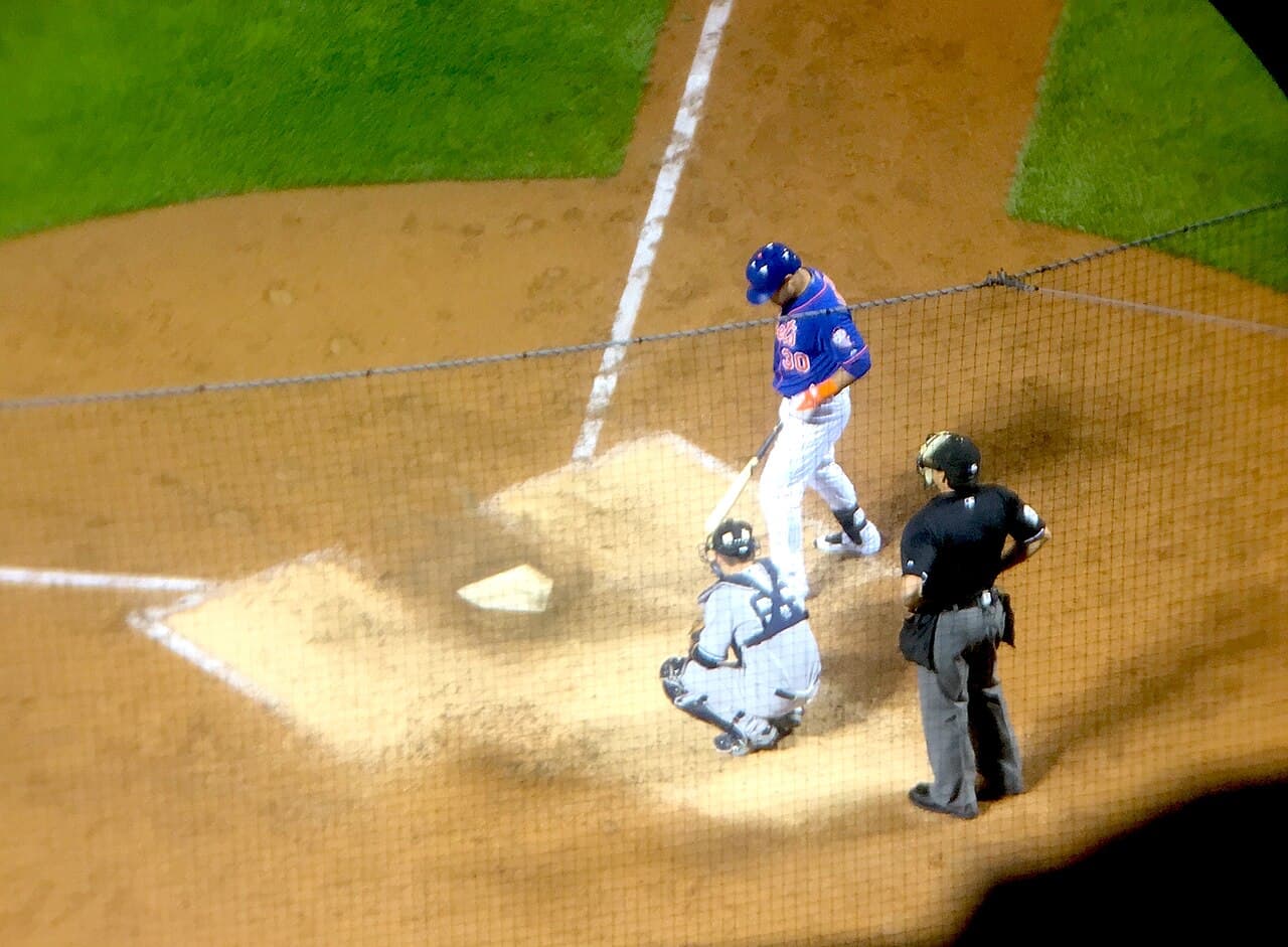 Michael Conforto of the New York Mets takes an at-bat against Masahiro Tanaka of the New York Yankees, September 18,…