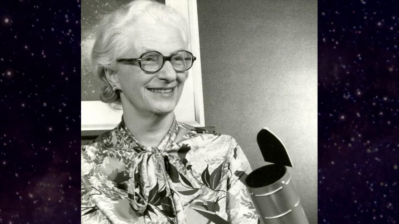 Dr. Nancy Grace Roman, NASA's first chief of astronomy, poses in 1966 with a model of what would become the Hubble…