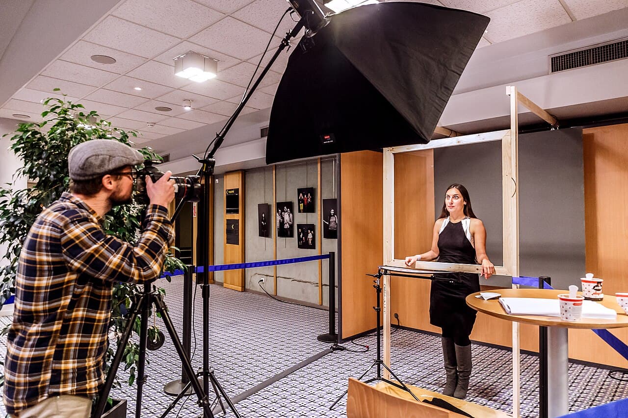 Fabienne Wipf photographiée par Manuel Brulé lors du Festival européen du film court de Brest en novembre 2016.