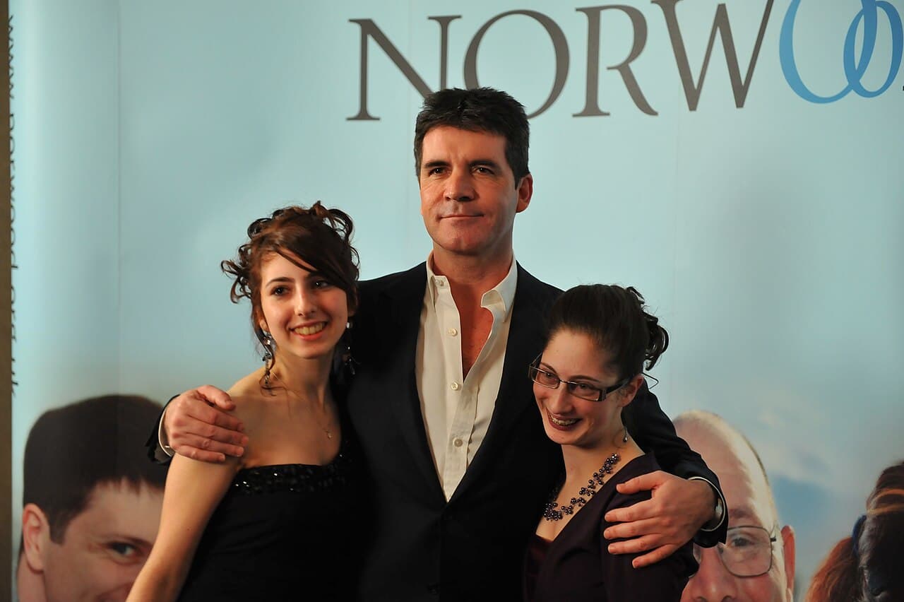 Simon Cowell with a Norwood service user at the annual dinner 2010.