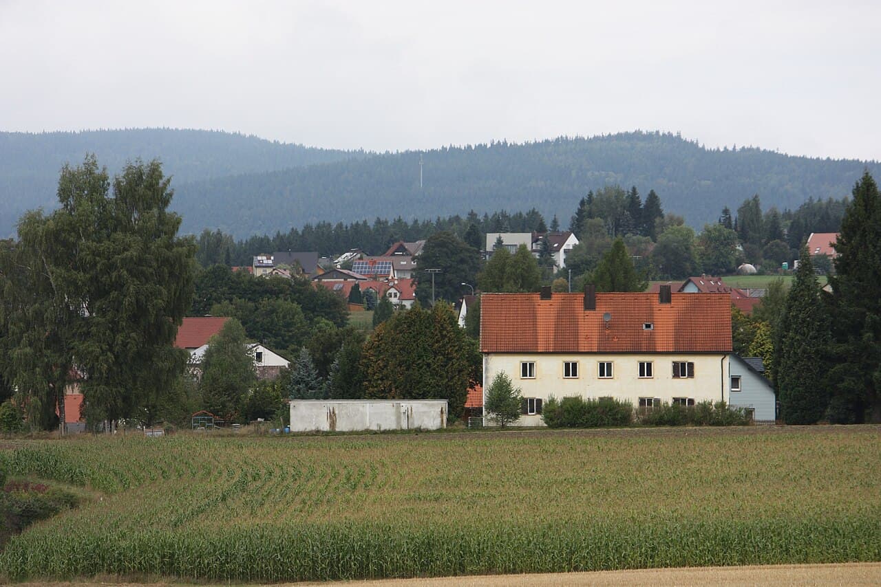 Brand (Oberpfalz), view from south to the village