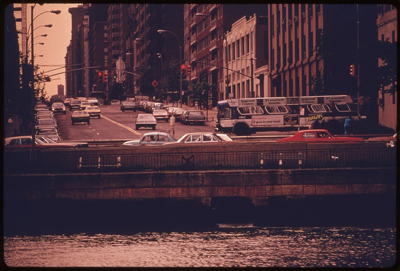 SEWER OUTFALL INTO THE EAST RIVER IN MANHATTAN, NEW YORK RIVERS WHICH FLOW THROUGH THE REGION CARRY RAW AND…