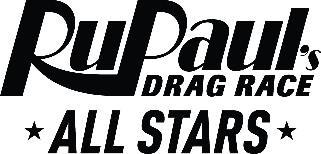 Logo for the VH1 reality TV show RuPaul's Drag Race .
