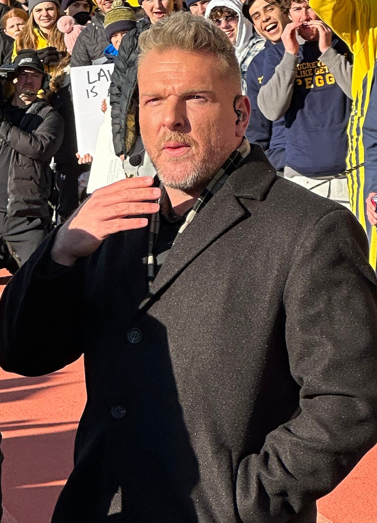 Pat McAfee and Kurt Herbstreit at ESPN College Gameday in 2023