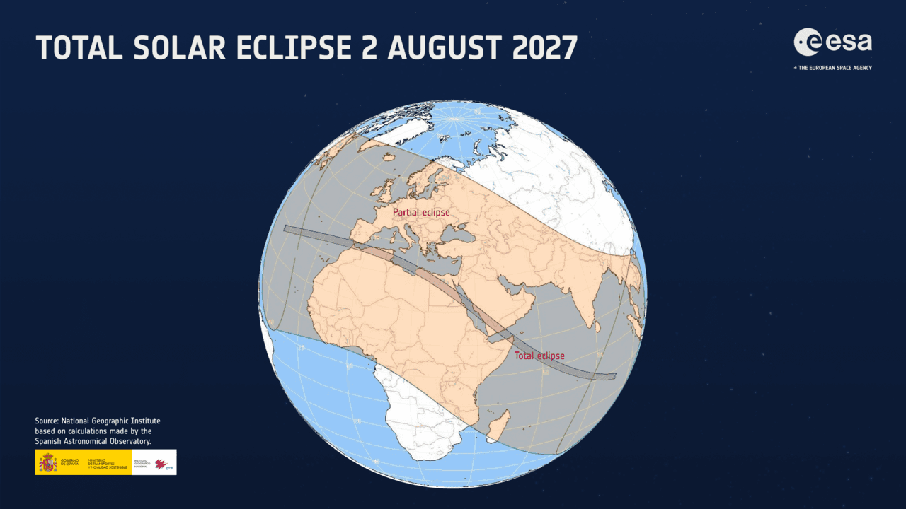 On 2 August 2027, a total solar eclipse will be visible from southern Spain, northern Africa and the Arabian…