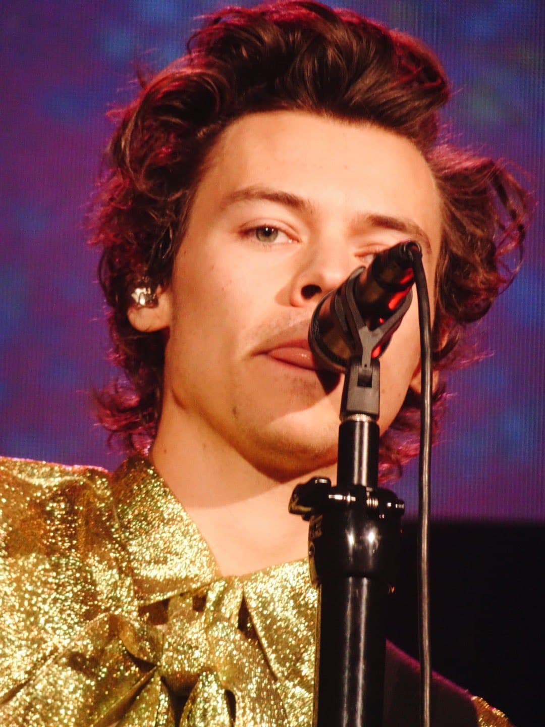 This is Harry Styles at the Denver show 2018 in his Live On Tour.