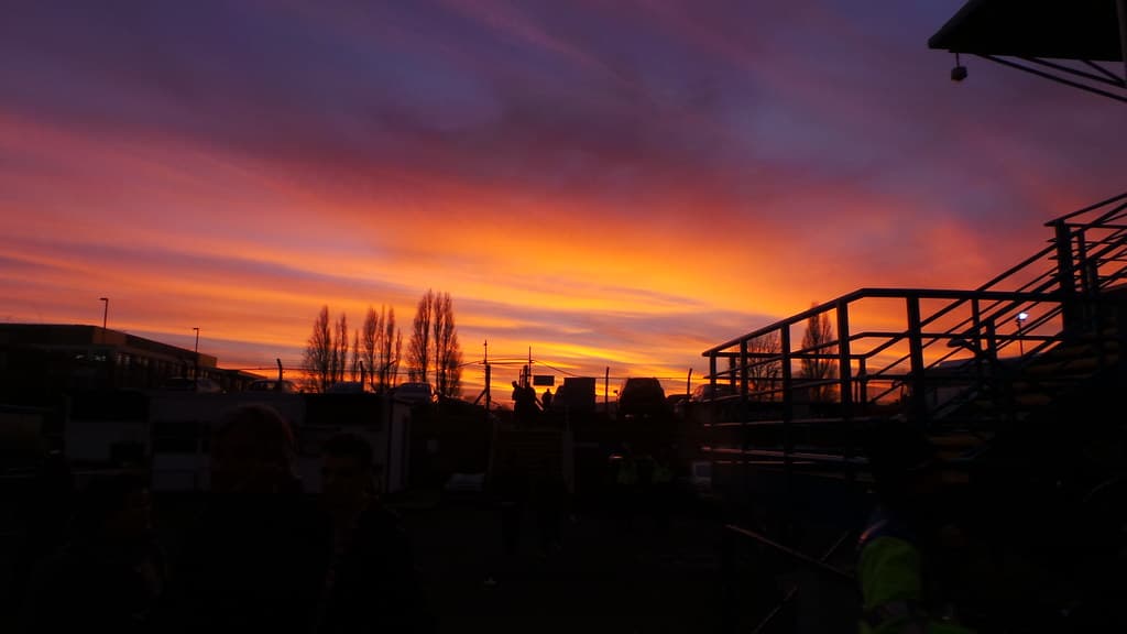 Leeds United v Brentford - Feb 2015 - Sun Setting on Elland Road