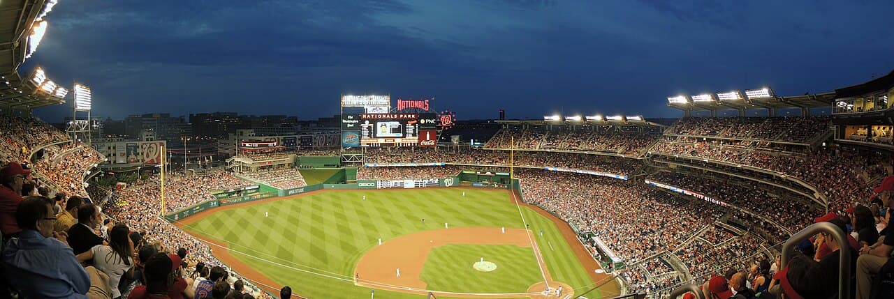 Panorama of Nationals Park on 5/10/13 vs. Cubs