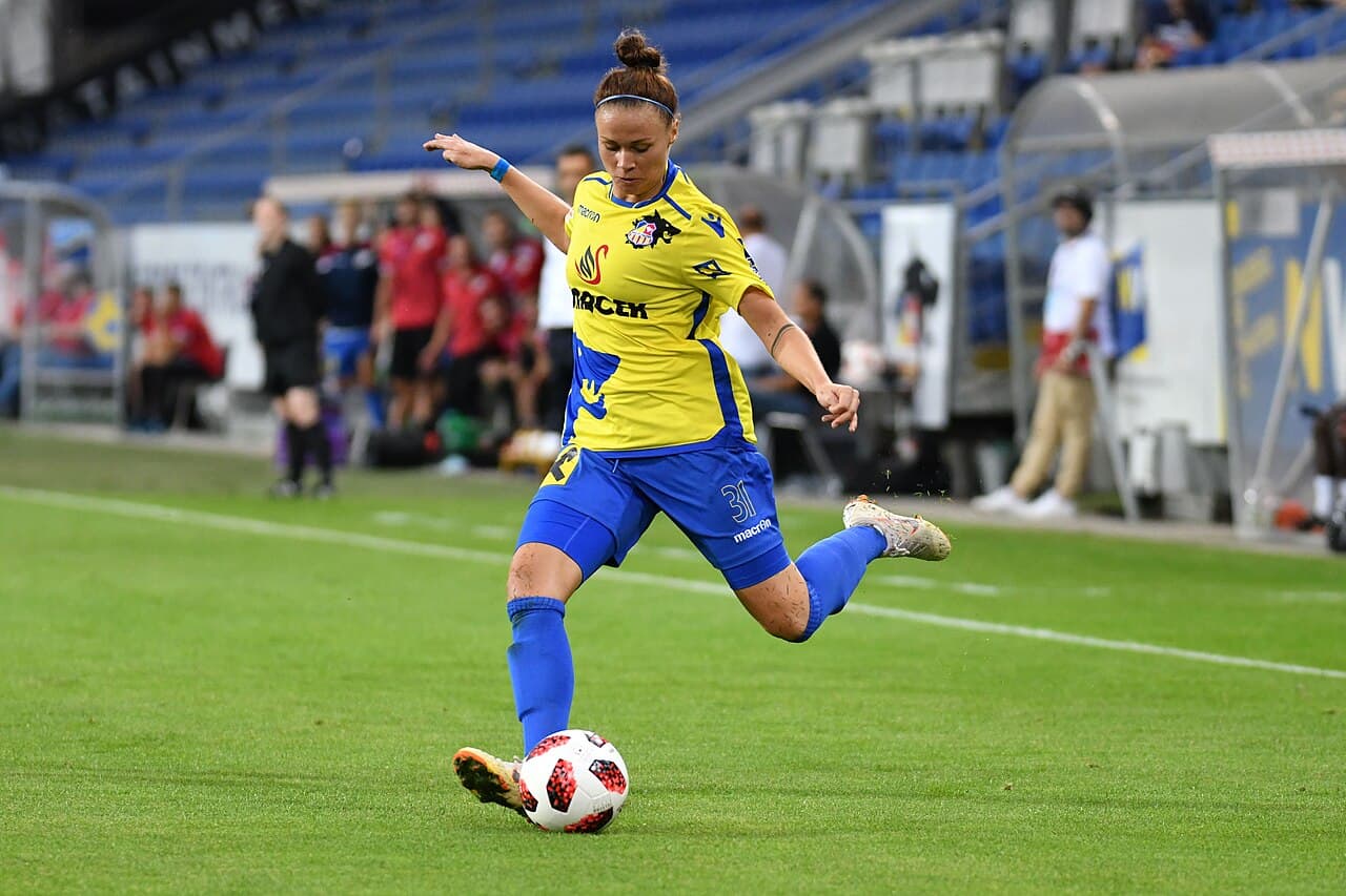 UEFA Women's Champions League 2019 Final Round of 32 SKN St.Poelten vs. Paris Saint Germain 2018/09/12. Picture shows…