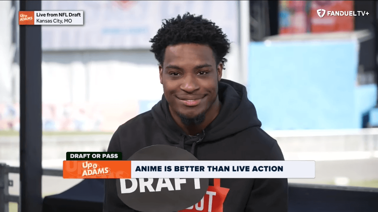 Kay Adams interviews Devon Witherspoon, one of the top cornerback prospects in the 2023 NFL Draft, on an episode of…