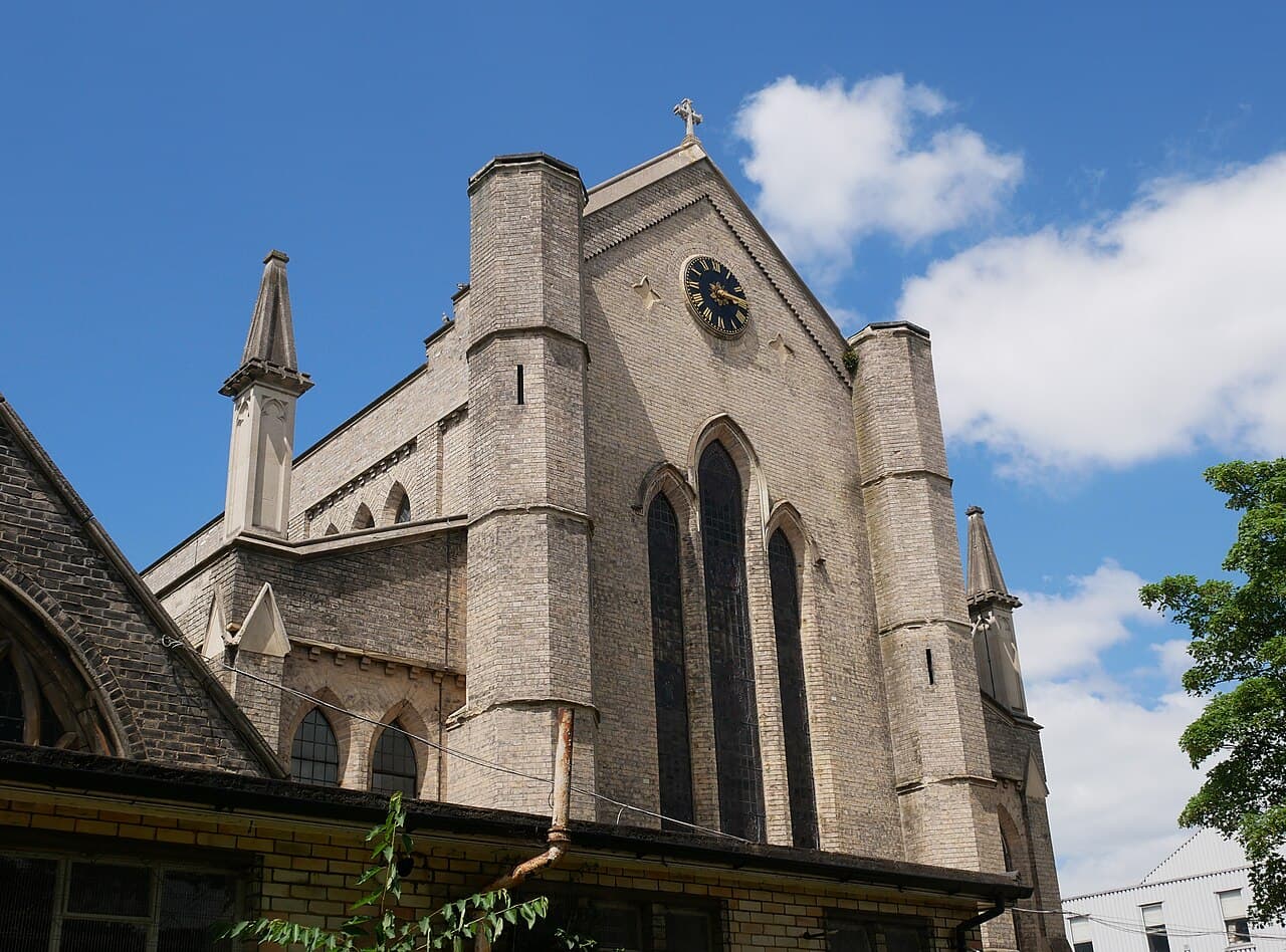 The east face of the Holy Trinity Church in Tottenham.