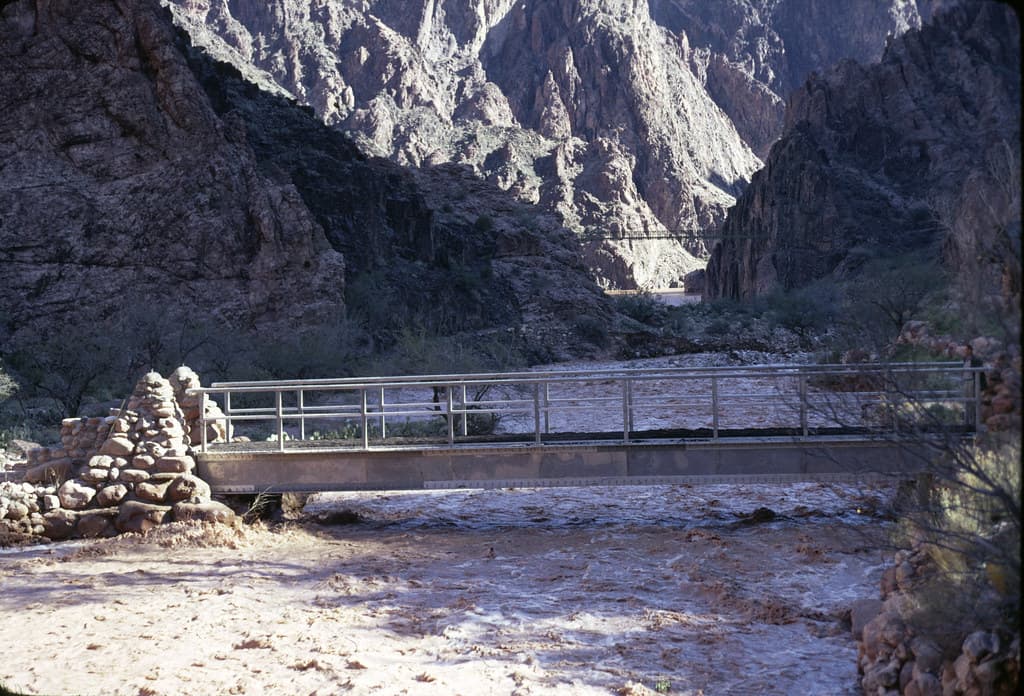 Grand Canyon Flood of 1966 Bright Angel Creek. 2453