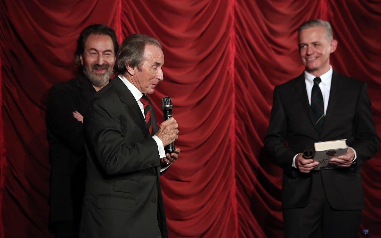 Vienna International Film Festival 2013: Jackie Stewart , Hans Hurch (l.) and Neil Young (r.) ( Gartenbaukino , Vienna…