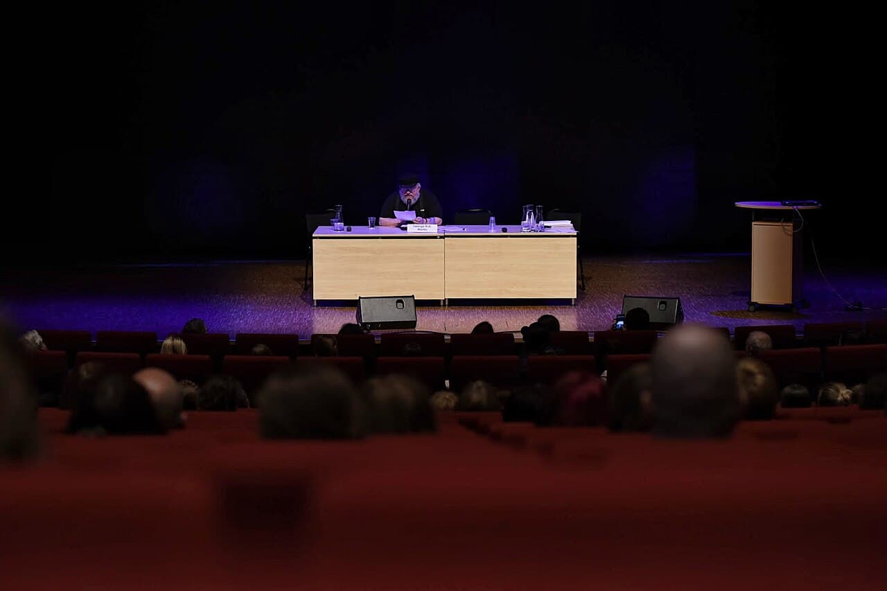 George R.R. Martin at Archipelacon 2015.