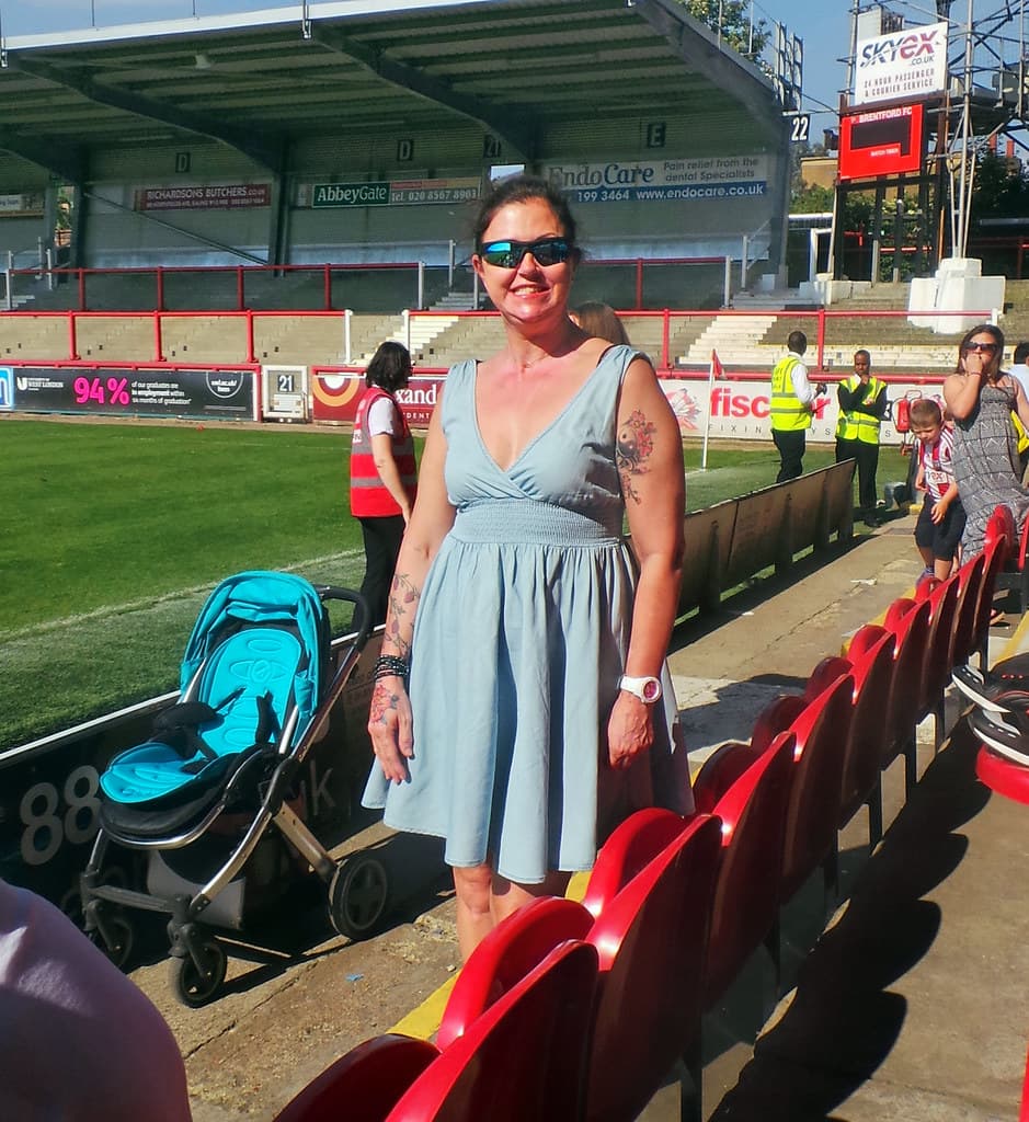 Brentford - May 2014 - Post Season Charity Game - Anna and her Roses & Strawberries